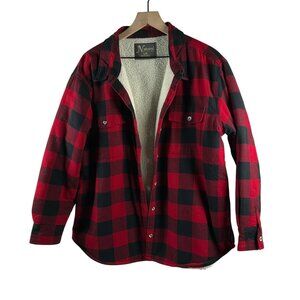 Natural Reflections - Men's Red and Black Flannel - Size: Large